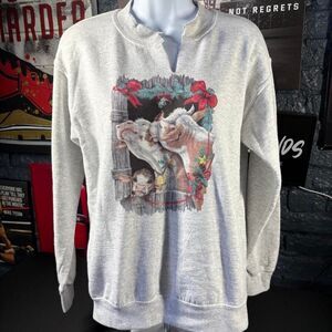 Gildan Women's Grey Sweatshirt